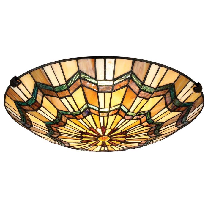 Alcott 2 Light Flush - Valiant Bronze