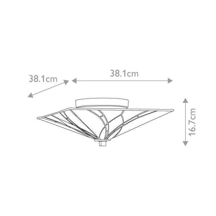 Asheville 2 Light Flush - Valiant Bronze