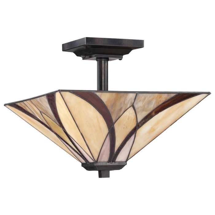 Asheville 2 Light Semi-Flush - Valiant Bronze