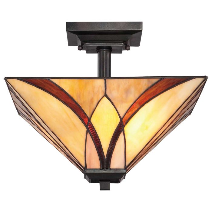 Asheville 2 Light Semi-Flush - Valiant Bronze