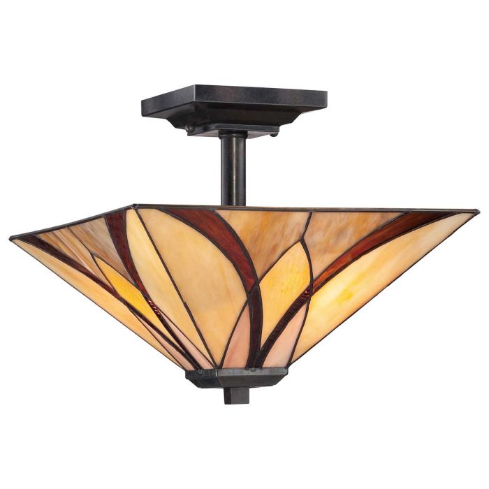 Asheville 2 Light Semi-Flush - Valiant Bronze
