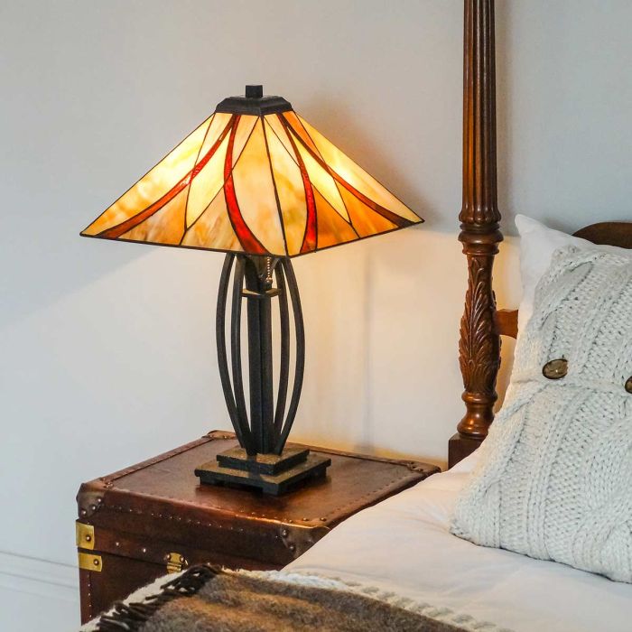 Asheville 2 Light Table Lamp - Valiant Bronze