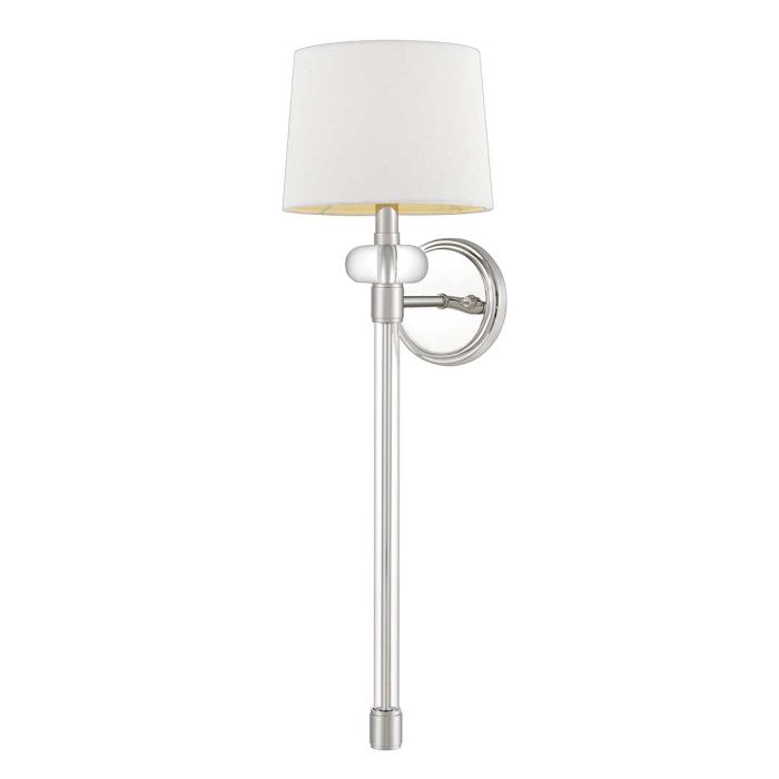 Barbour 1 Light Wall Light - Polished Nickel