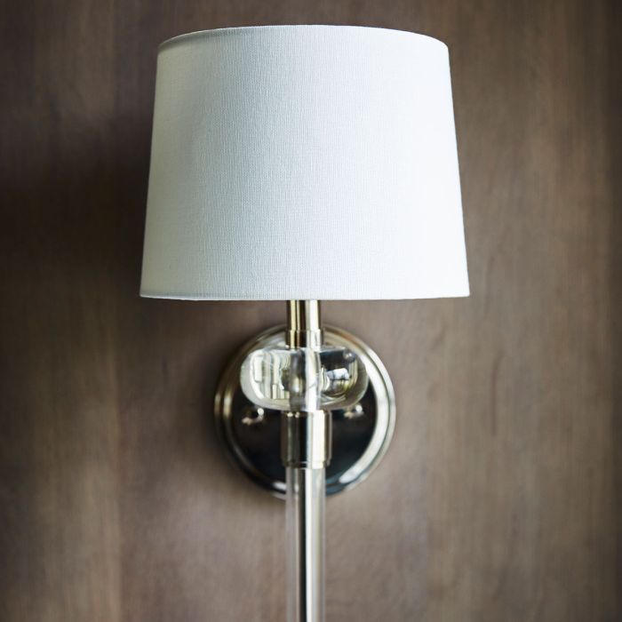 Barbour 1 Light Wall Light - Polished Nickel