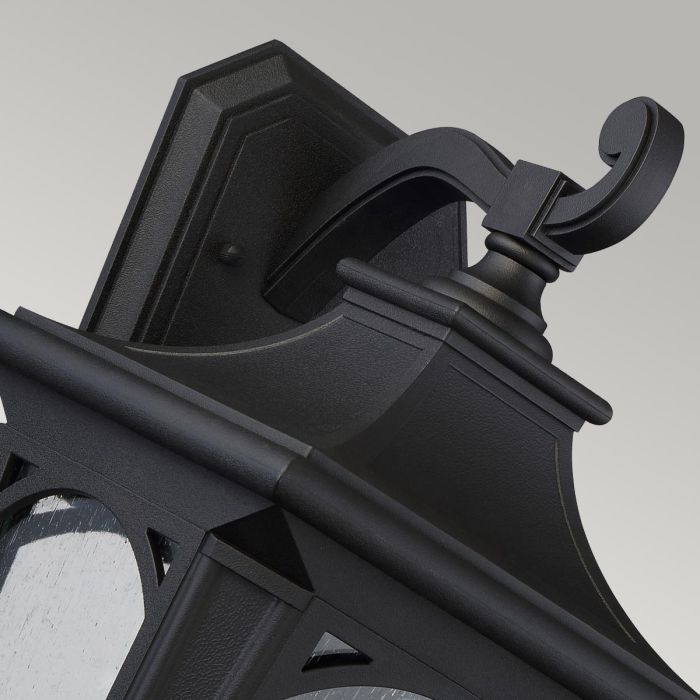 Bedford 1 Light Large Wall Lantern - Mystic Black