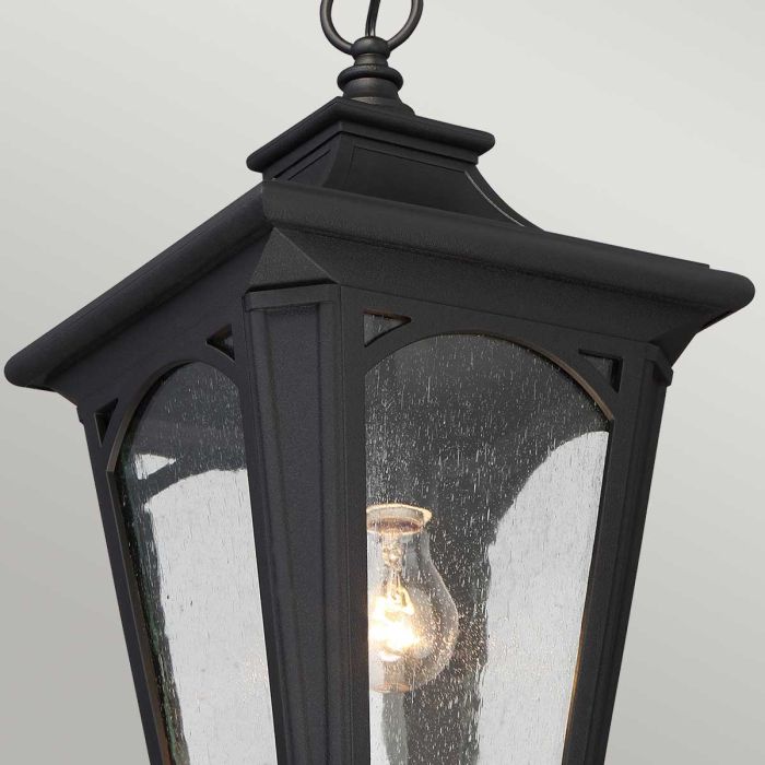Bedford 1 Light Small Chain Lantern - Mystic Black