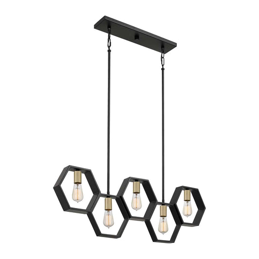 Bismarck 5 Light Linear Pendant