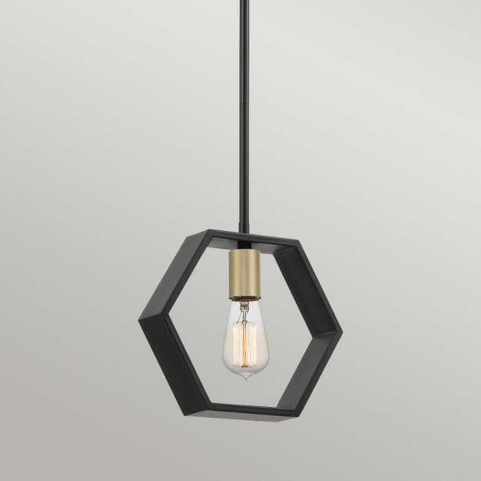 Bismarck 1 Light Mini Pendant - Earth Black