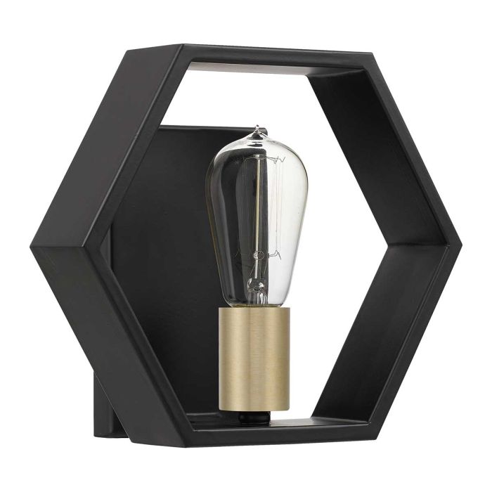 Bismarck 1 Light Wall Light - Earth Black