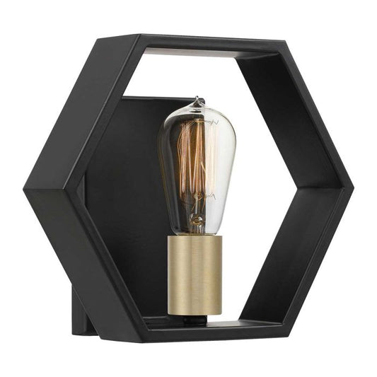 Bismarck 1 Light Wall Light - Earth Black