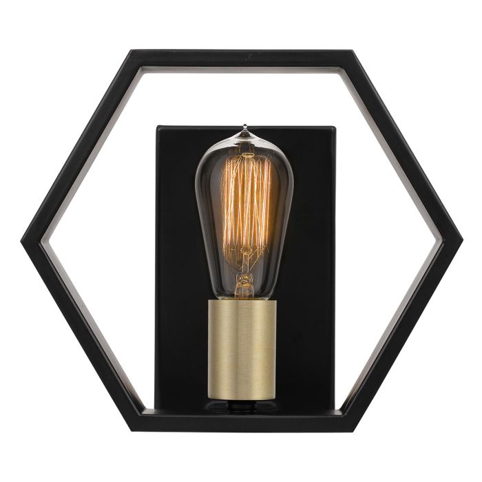Bismarck 1 Light Wall Light - Earth Black