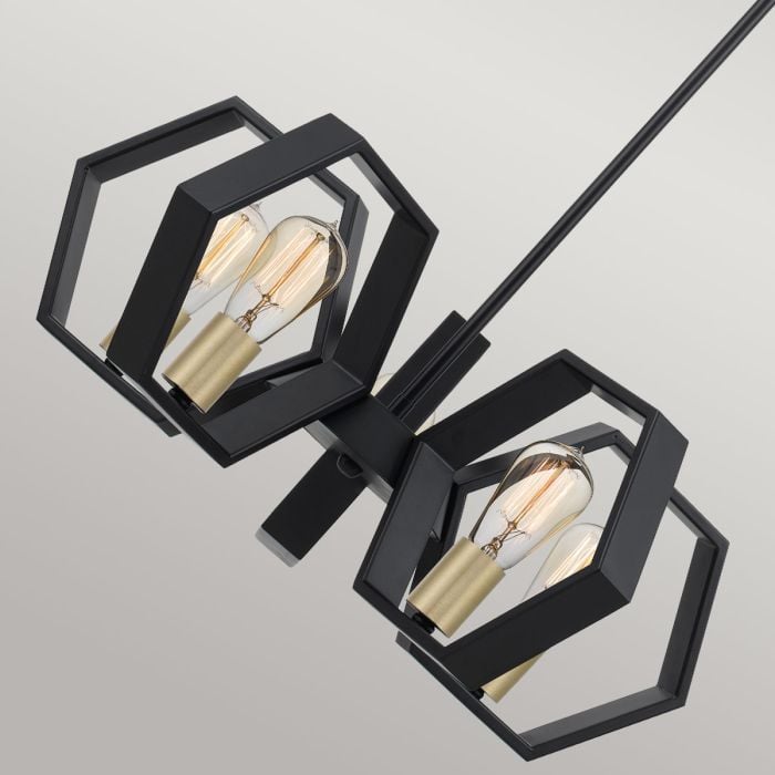 Bismarck 5 Light Chandelier - Earth Black
