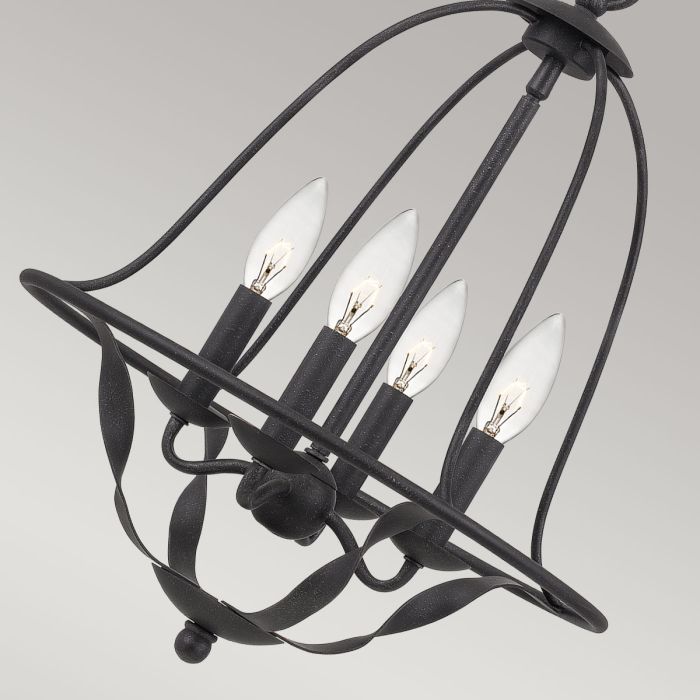 Bradbury 4 Light Pendant - Grey Ash