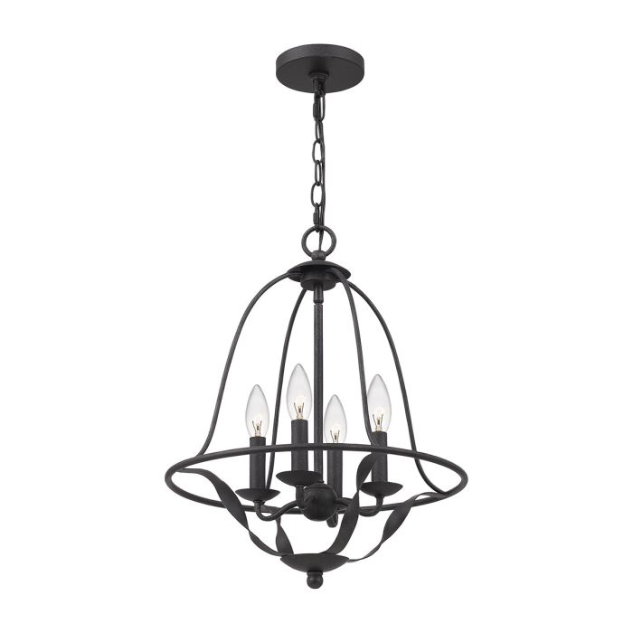 Bradbury 4 Light Pendant - Grey Ash