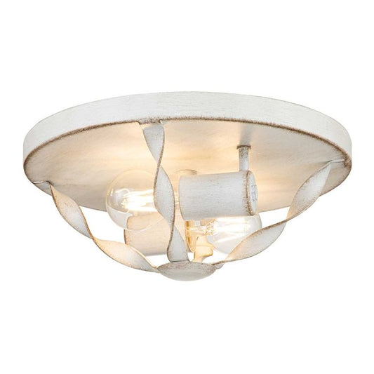 Bradbury 2 Light Flush - Antique White
