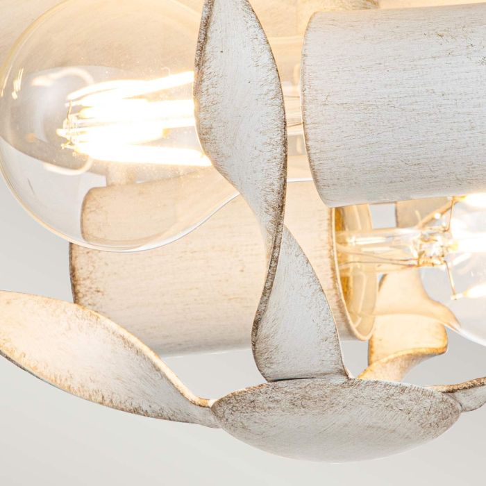 Bradbury 2 Light Flush - Antique White