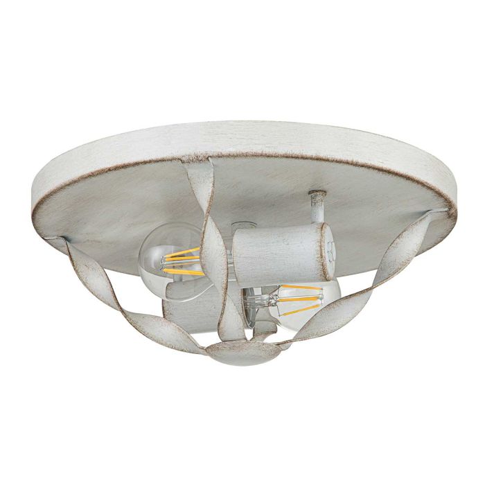 Bradbury 2 Light Flush - Antique White