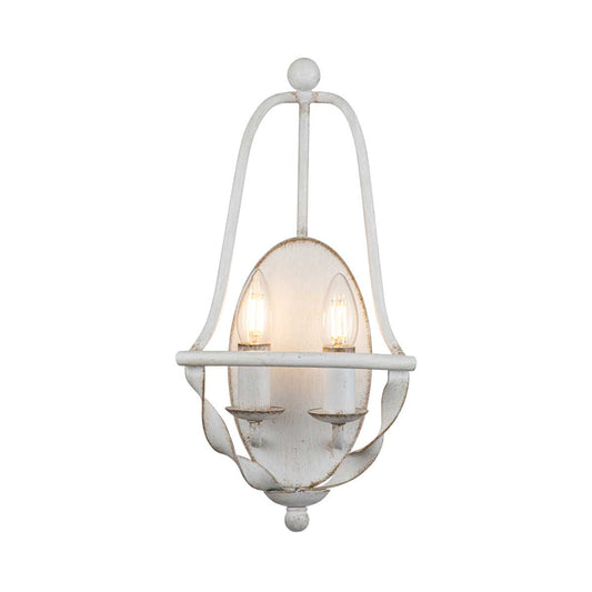 Bradbury 2 Light Wall Light – Antique White