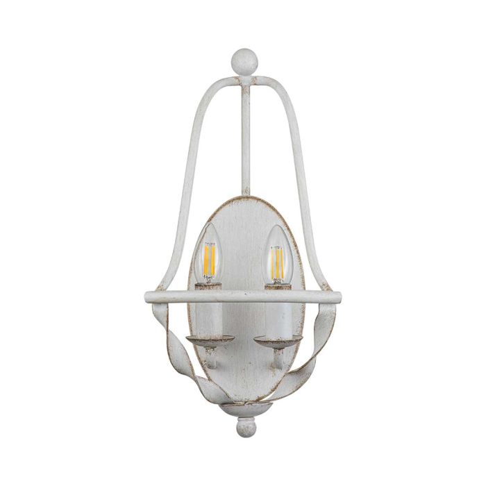 Bradbury 2 Light Wall Light - Antique White