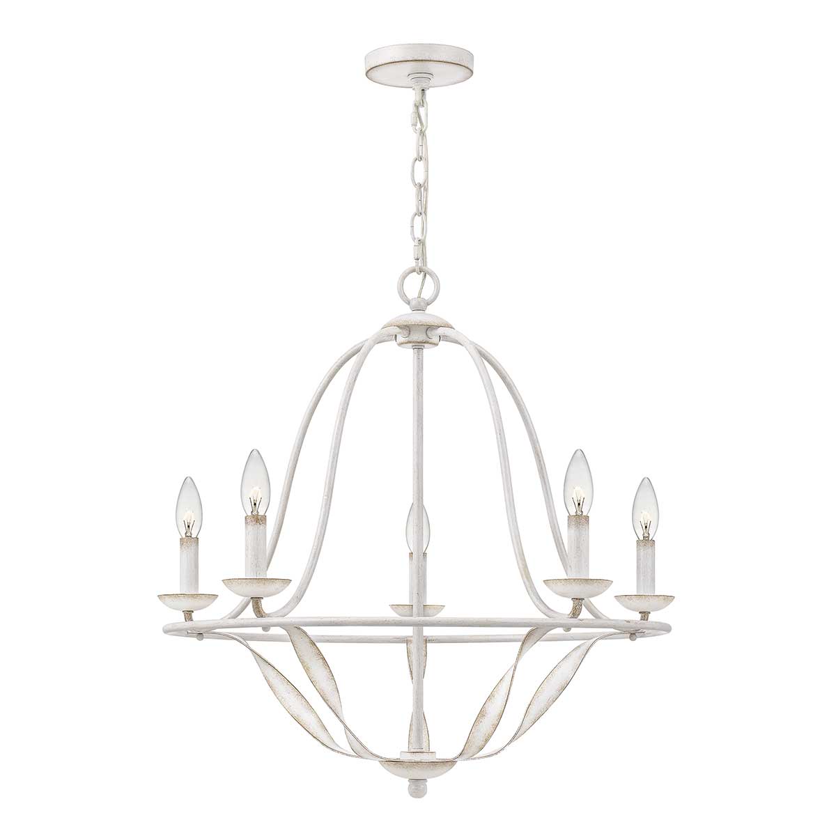 Bradbury 5 Light Chandelier – Antique White