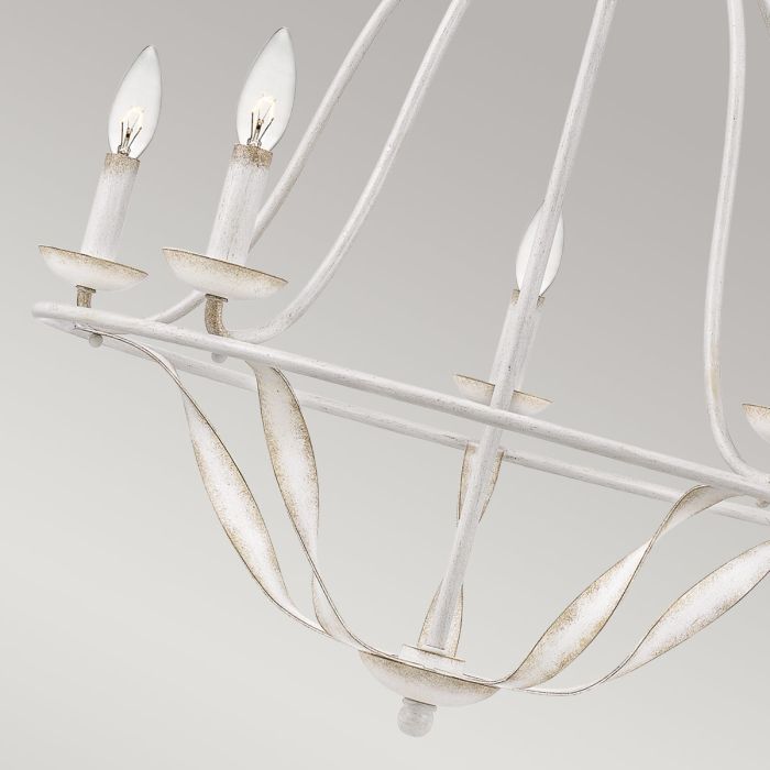 Bradbury 5 Light Chandelier - Antique White