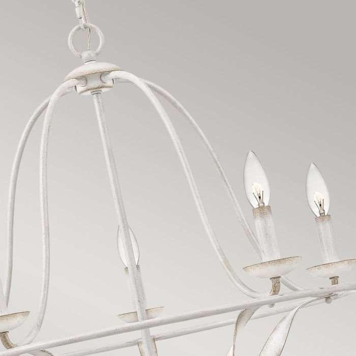 Bradbury 5 Light Chandelier - Antique White