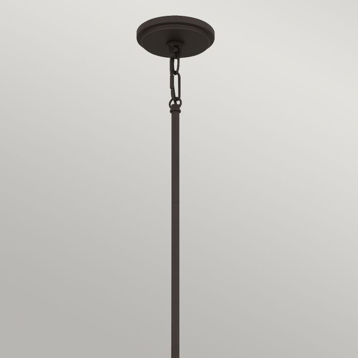 Brecken 2 lt Pendant Light - Old Bronze and Cased Opal glass Shade