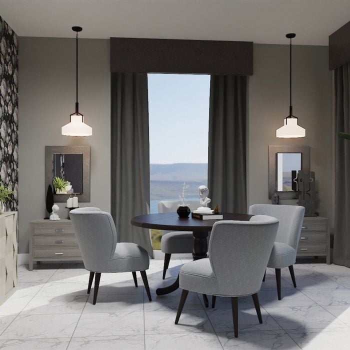 Brecken 2 lt Pendant Light - Old Bronze and faux Alabaster glass Shade