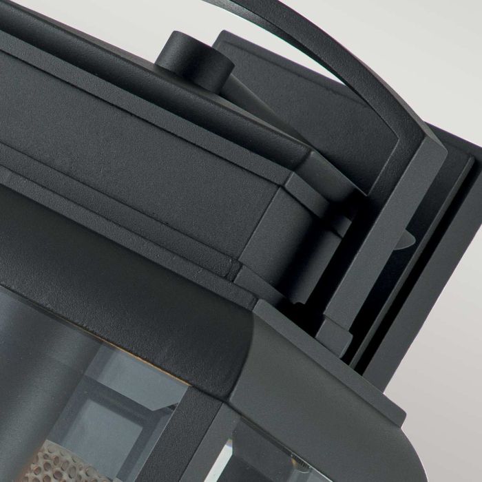 Byron 1 Light Large Wall Lantern - Graphite with Pewter Reflector