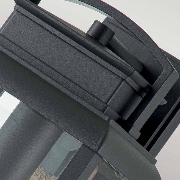 Byron 1 Light Medium Wall Lantern - Graphite with Pewter Reflector