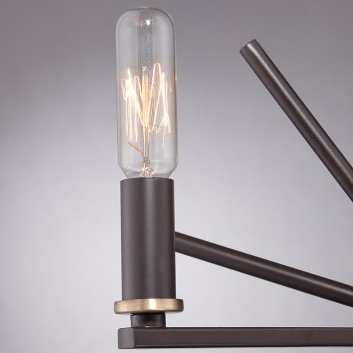 Carnegie 3 Light Chandelier - Western Bronze