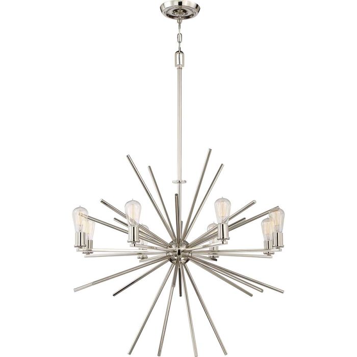 Carnegie 8 Light Chandelier - Imperial Silver