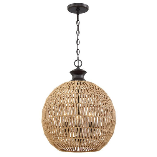 Casablanca 3 lt Pendant - Palladian Bronze
