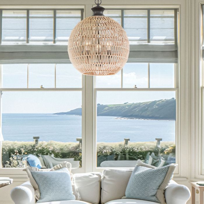 Casablanca 3 lt Pendant - Palladian Bronze