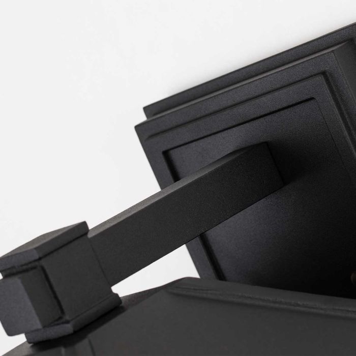 Cedar Point 1 Light Wall Lantern - Large - Black