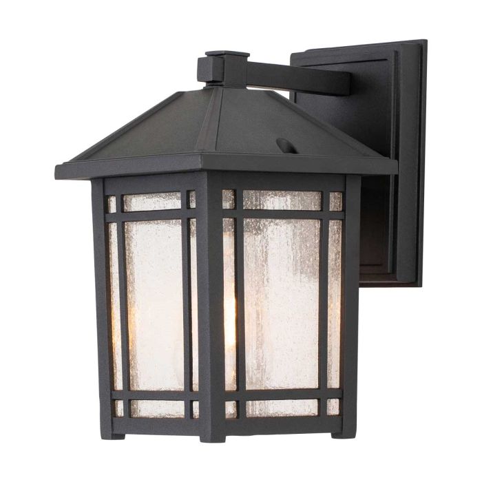 Cedar Point 1 Light Wall Lantern - Small - Black
