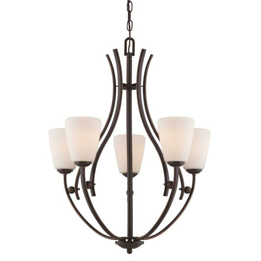 Chantilly 5 Light Chandelier - Palladian Bronze