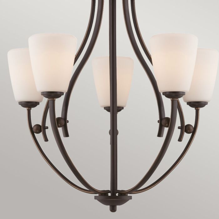 Chantilly 5 Light Chandelier - Palladian Bronze