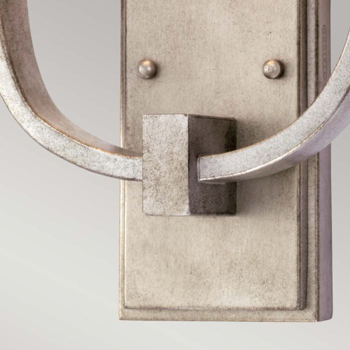 Confetti 2 Light Wall Light - Old Silver