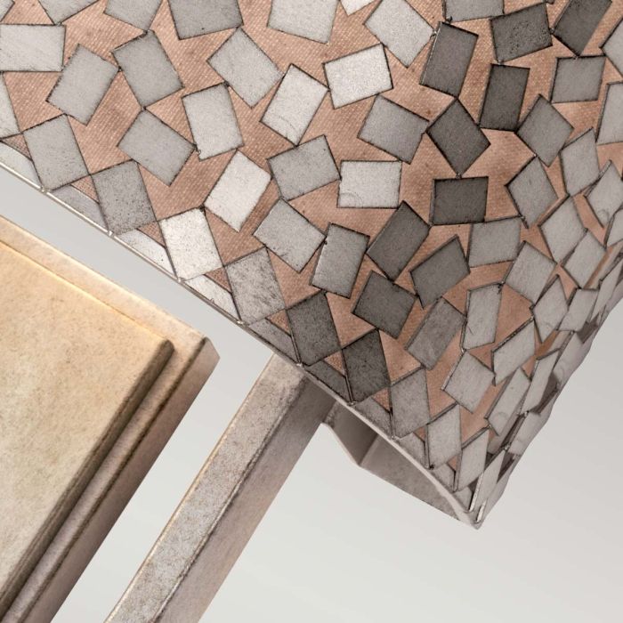 Confetti 2 Light Wall Light - Old Silver