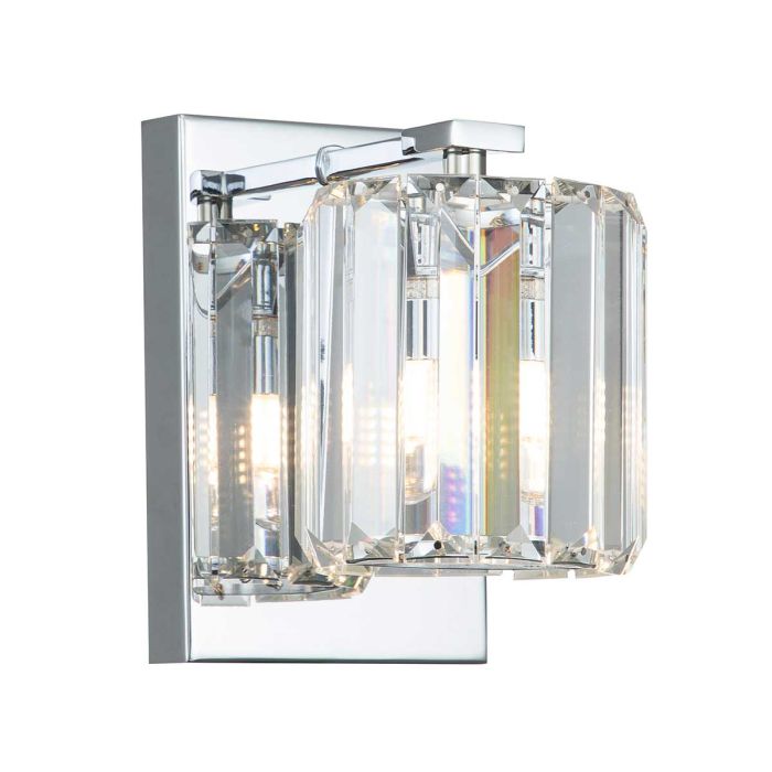 Divine 1 Light Wall Light - Polished Chrome