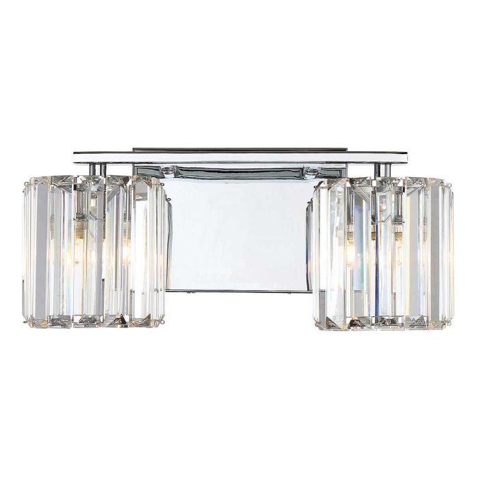 Divine 2 Light Wall Light - Polished Chrome