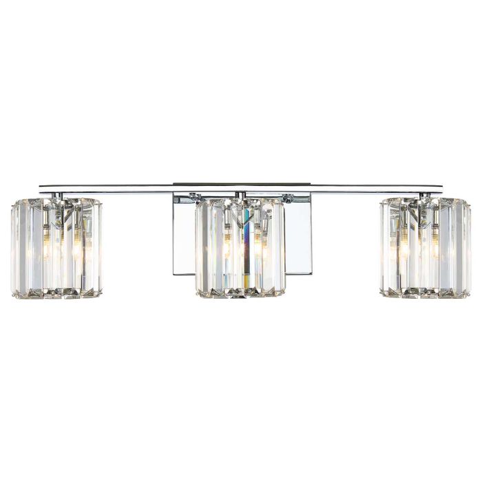 Divine 3 Light Wall Light - Polished Chrome