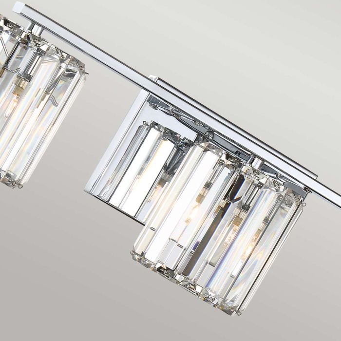 Divine 3 Light Wall Light - Polished Chrome