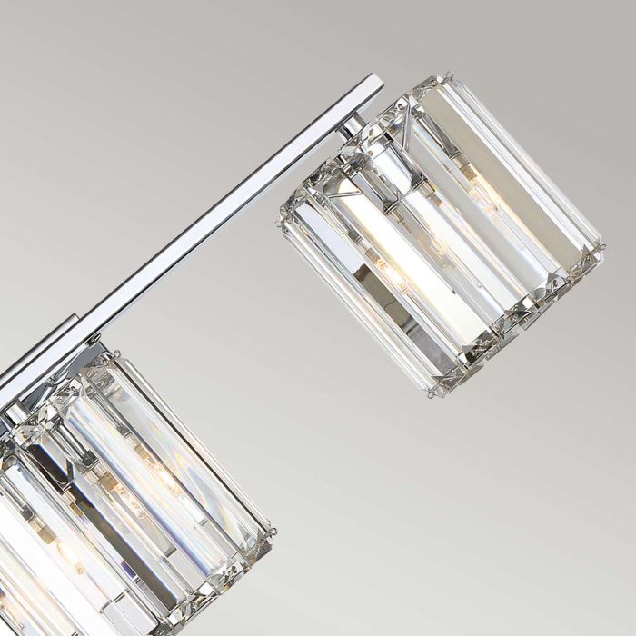 Divine 3 Light Wall Light - Polished Chrome