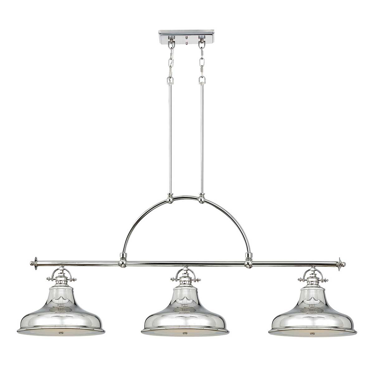 Emery 3 Light Island Light – Imperial Silver