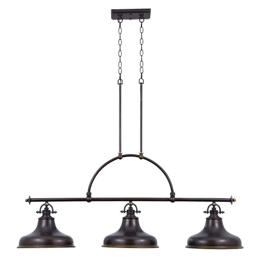 Emery 3 Light Island Light - Palladian Bronze
