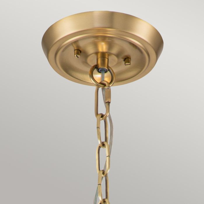 Gotham 4 Light Pendant - Brushed Brass