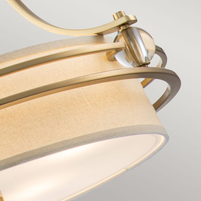 Gotham 4 Light Pendant - Brushed Brass
