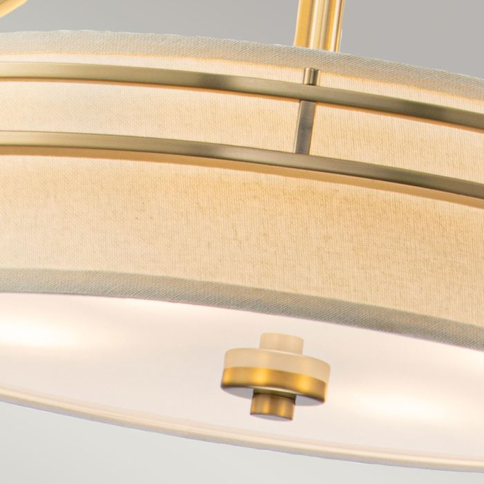 Gotham 4 Light Pendant - Brushed Brass
